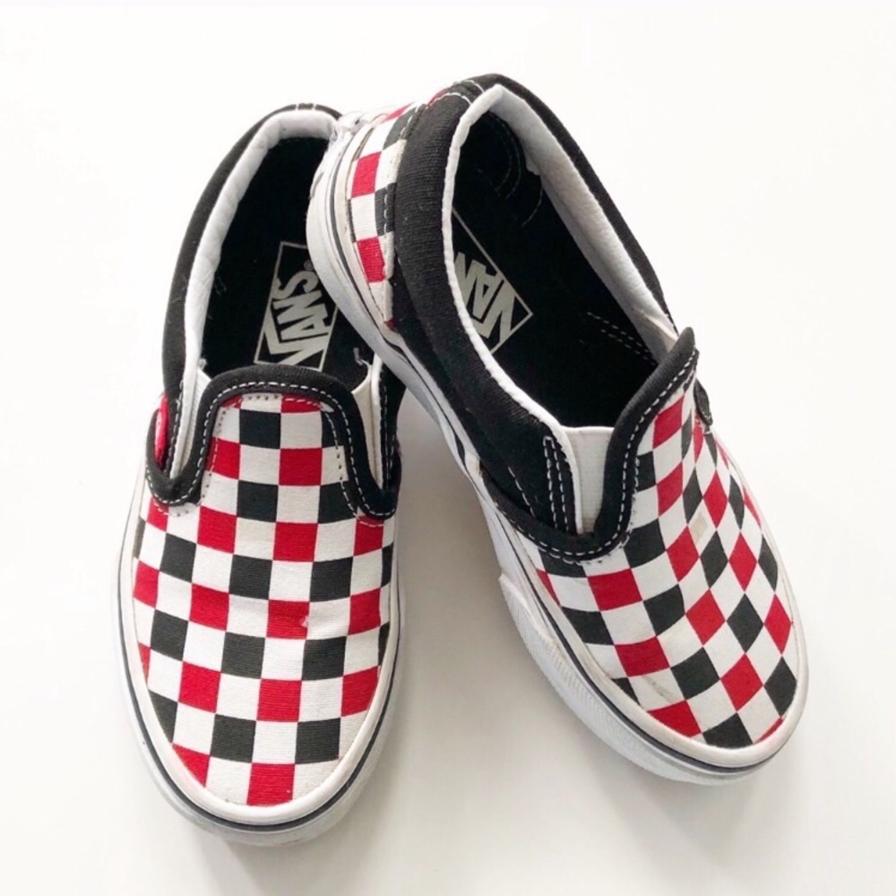 Kids Checkered Vans (Used)
